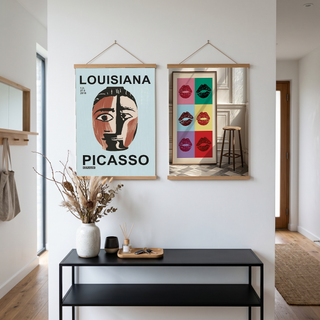 Picasso Louisiana Keramik Poster — Abstract Face Exhibition Print