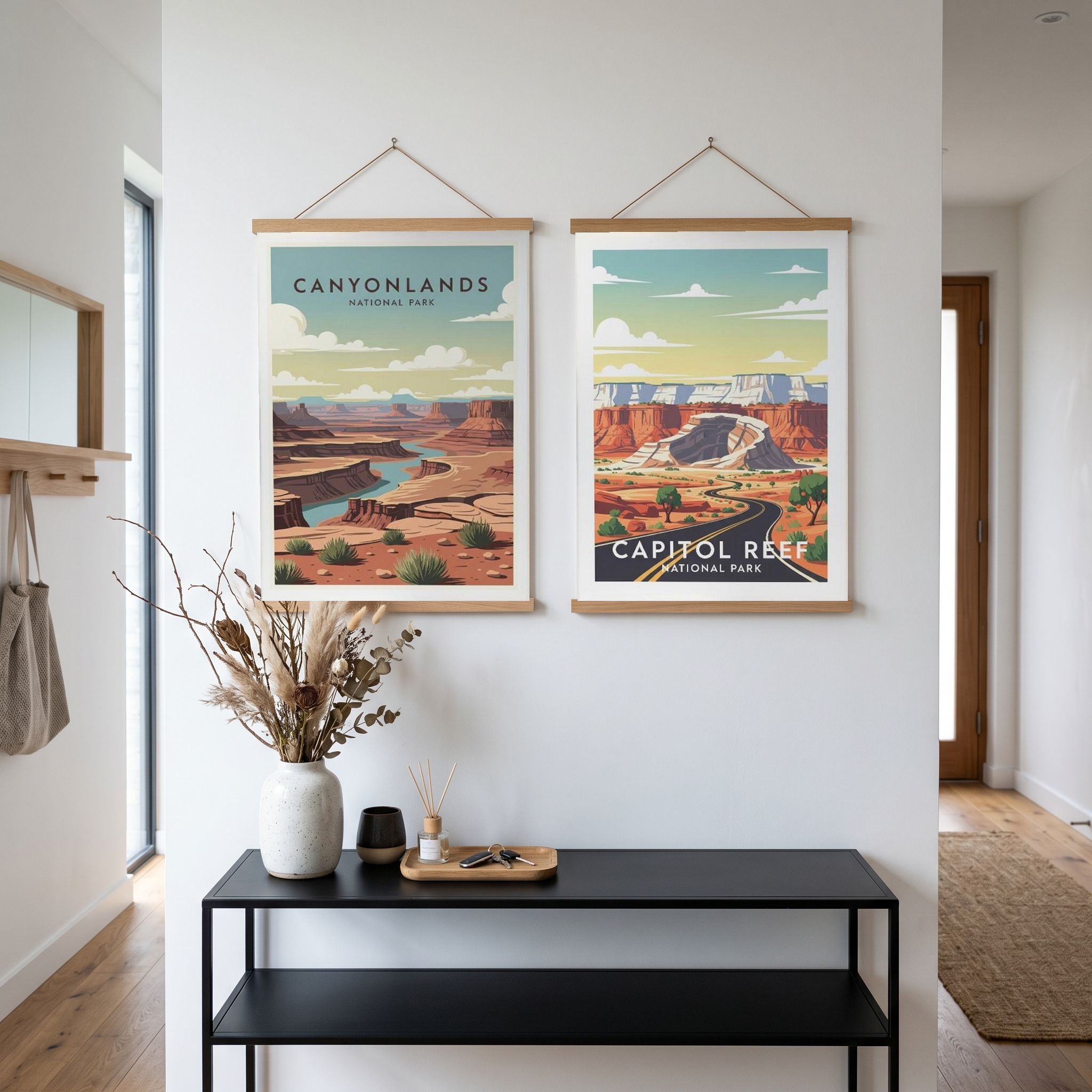 Canyonlands National Park Poster — Vintage Utah Mesa River Print