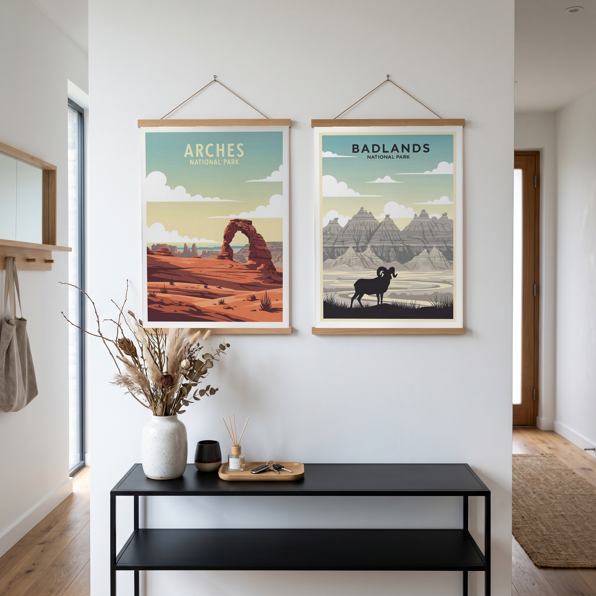 Arches National Park Poster — Vintage Delicate Arch Utah Desert Print