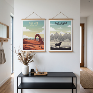 Arches National Park Poster — Vintage Delicate Arch Utah Desert Print