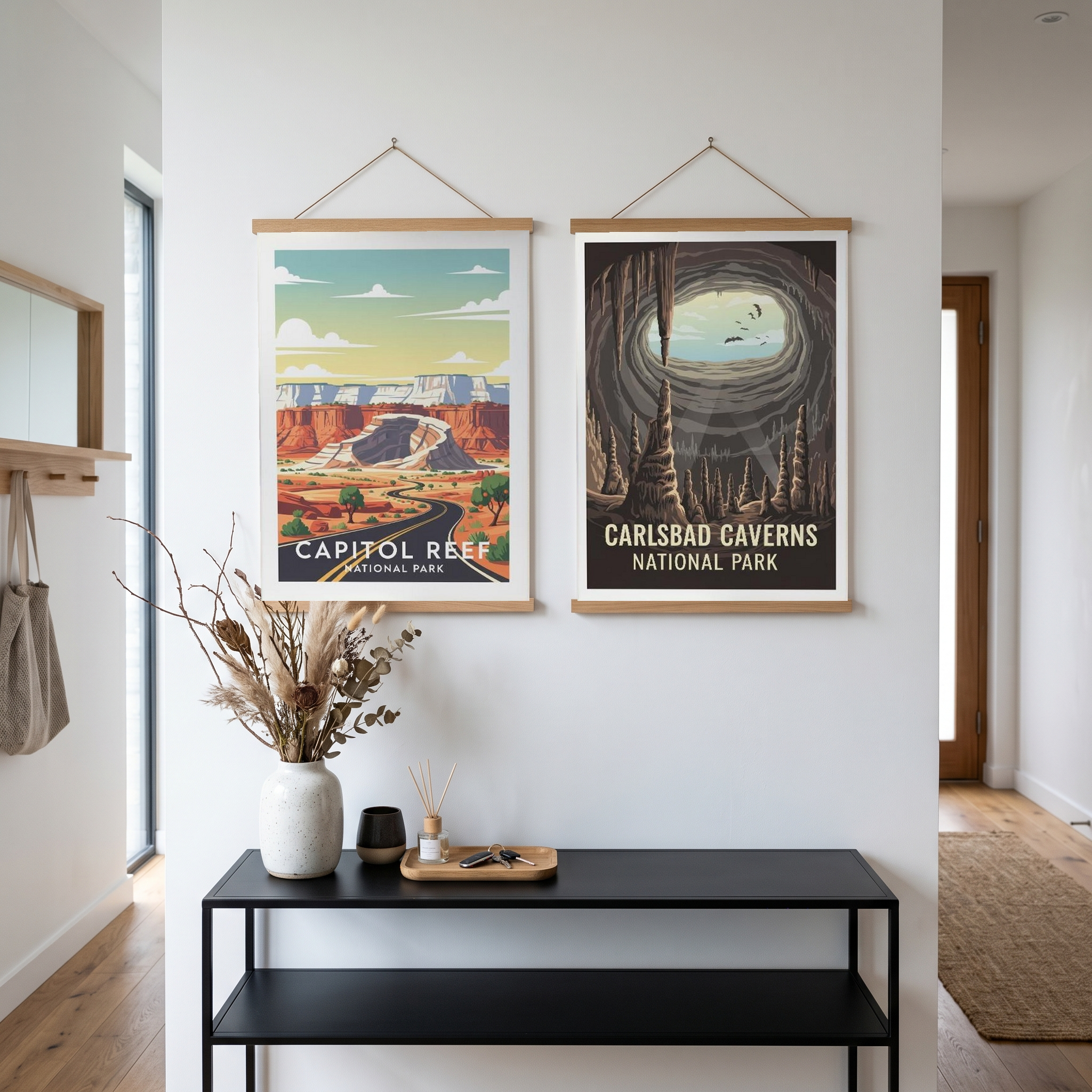 Capitol Reef National Park Poster — Vintage Utah Waterpocket Fold Print