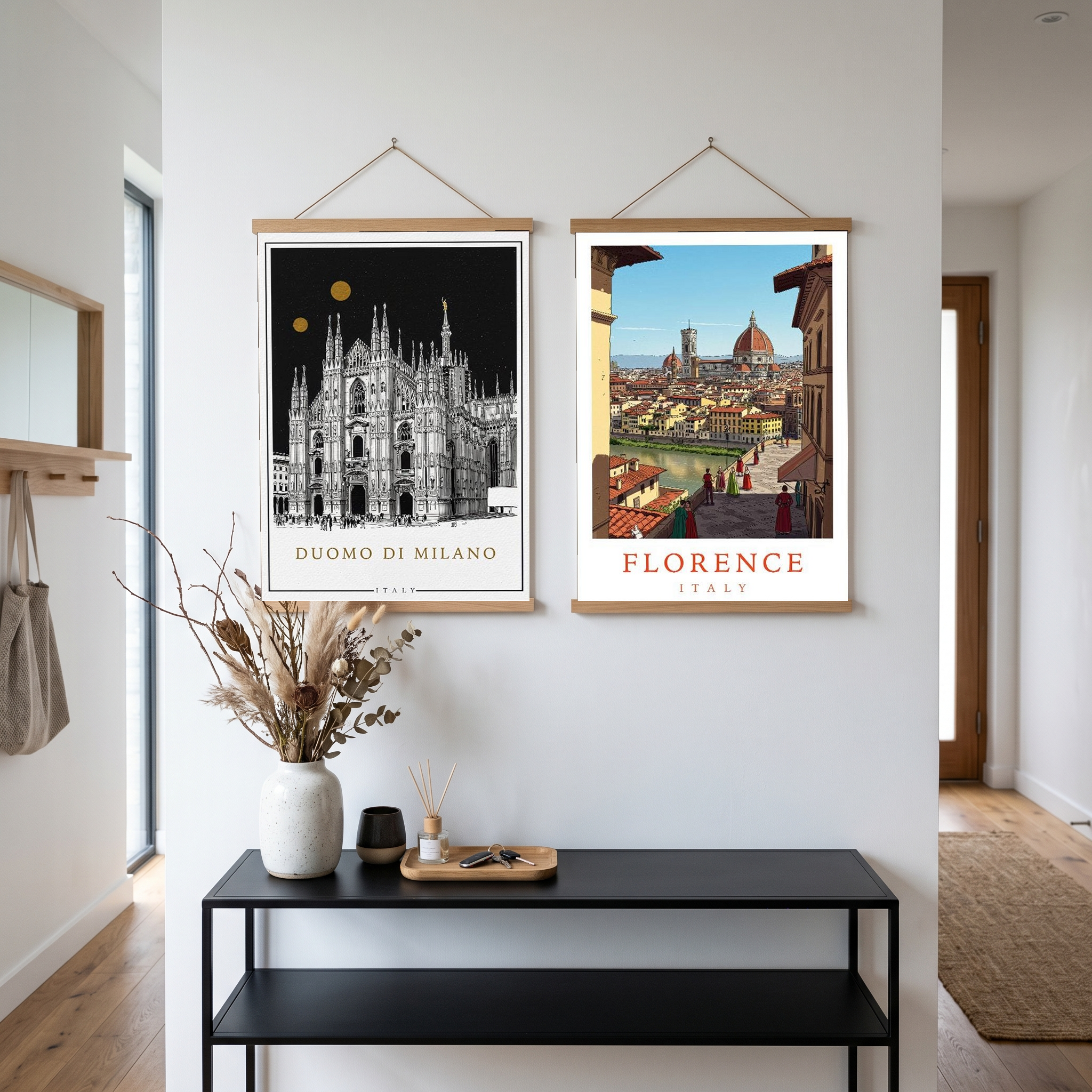 Duomo di Milano Italy Poster — Milan Cathedral Gold Moons Print