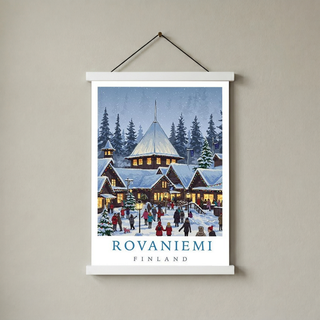 Rovaniemi Finland — Santa Village Winter Travel Wall Art Print