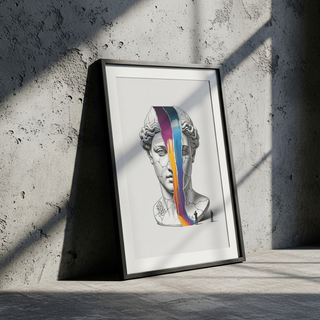 Silence — Surreal Venus Bust Wall Art Print