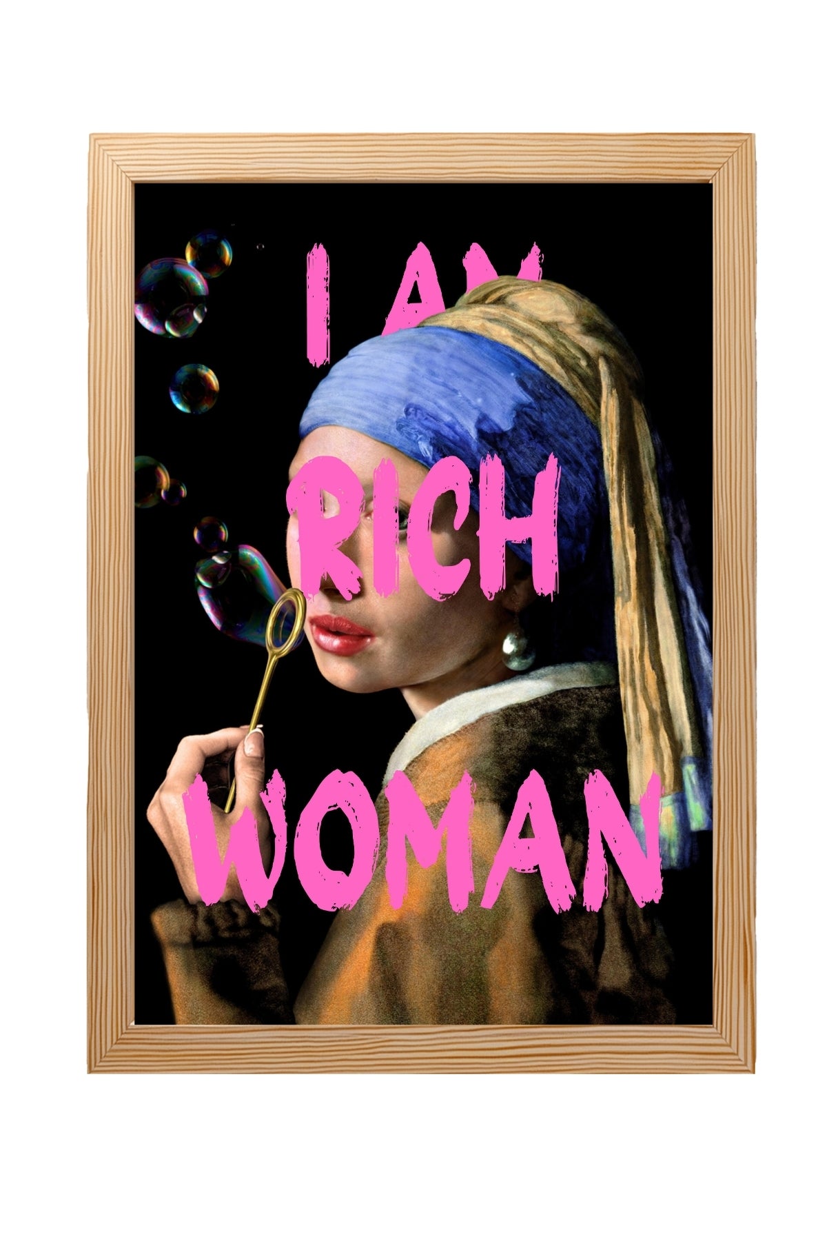 She is Rich Wall Art Print — Abundance Empowerment Quote Poster