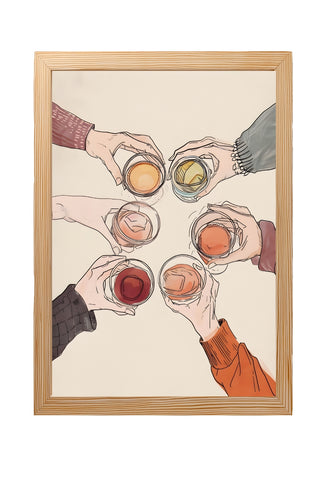 Salude Wall Art Print — Spanish Cheers Toast Quote Poster