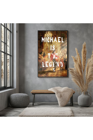Michael Is The Legend Wall Art Print — Basketball Tribute Poster