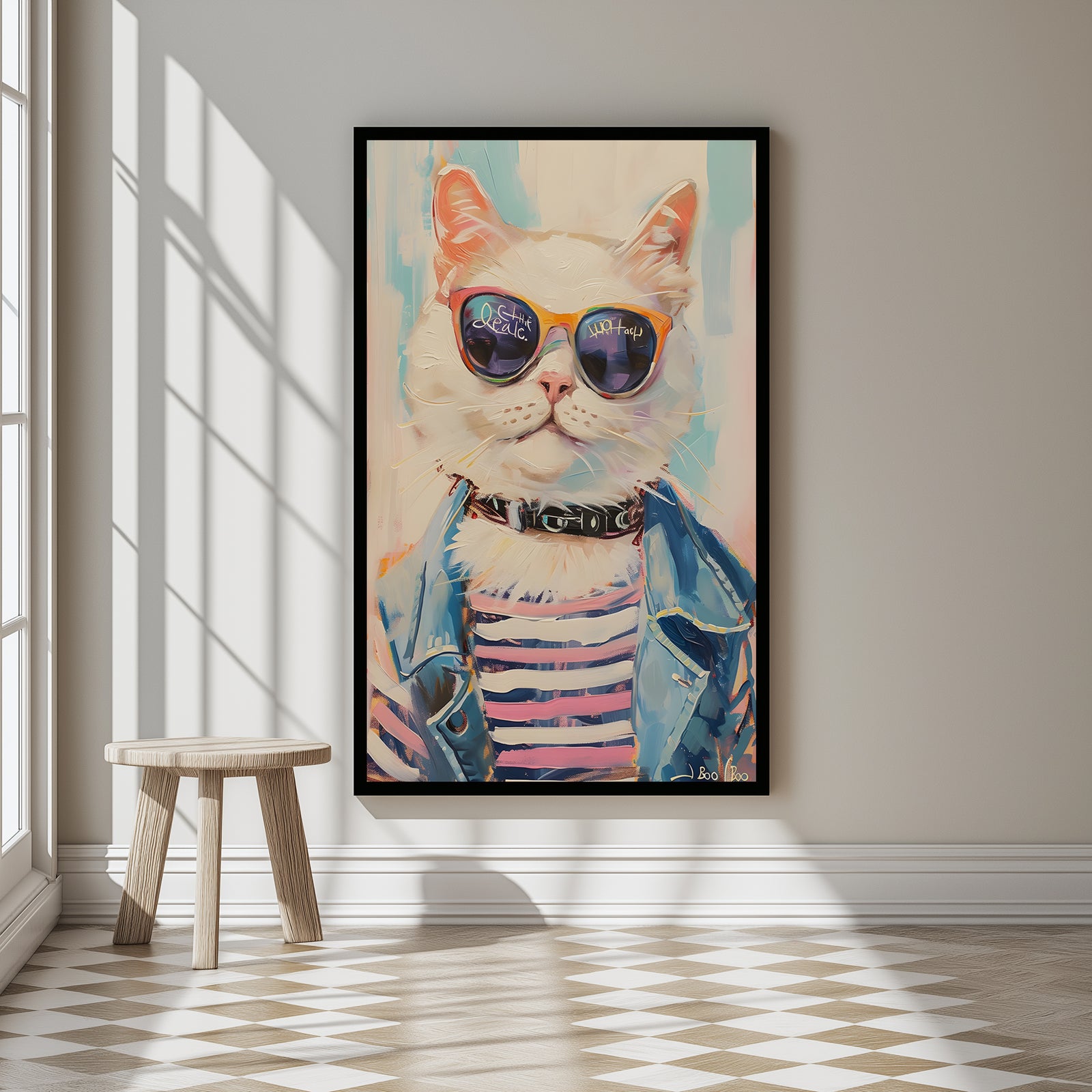 Pawsitively Purrfect Wall Art Print — Cute Cat Lover Quote Poster