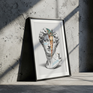 Euphoria Ballet — Surreal David Bust Wall Art Print