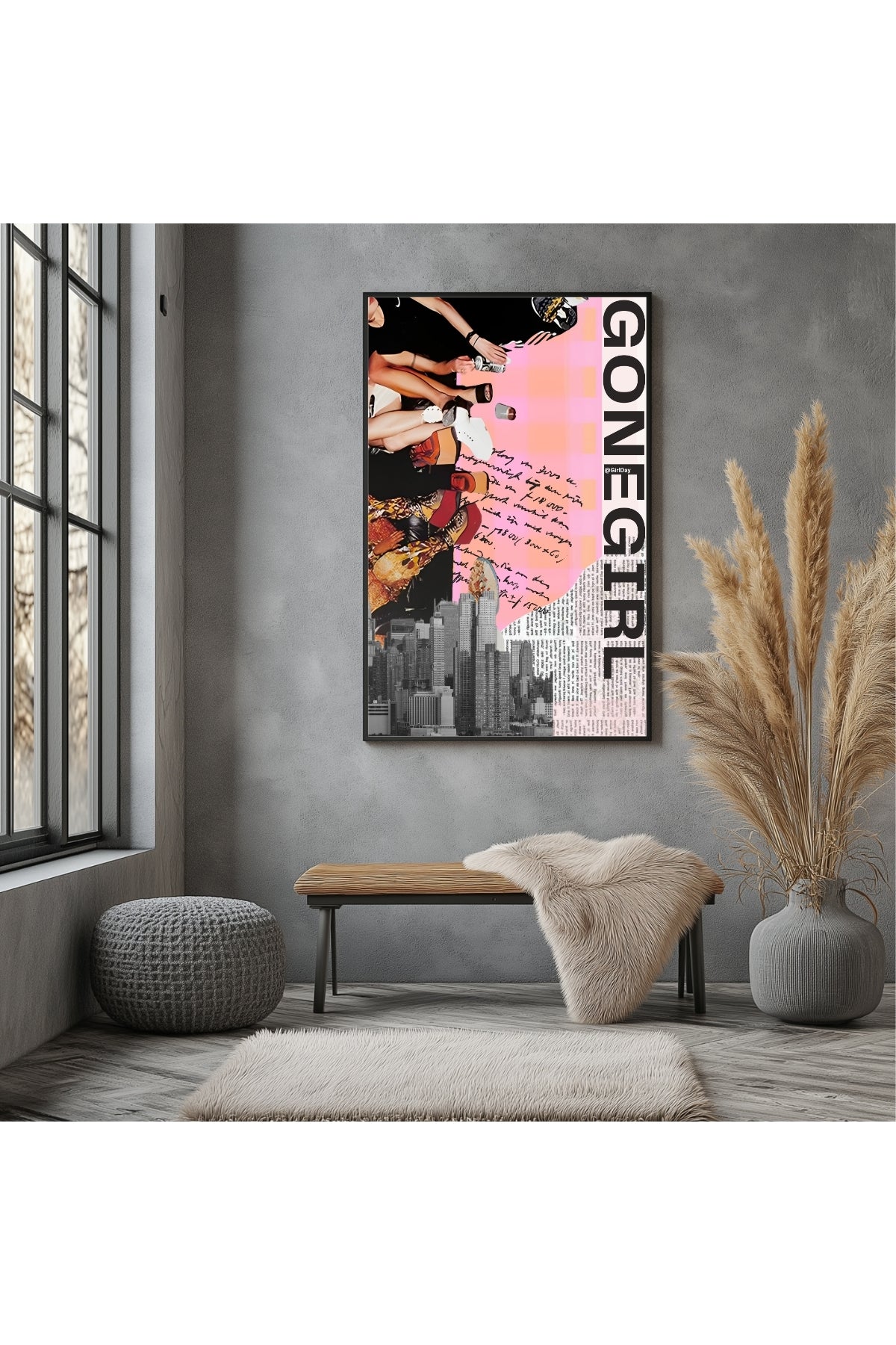 Gone Girl Wall Art Print — Bold Mysterious Quote Poster