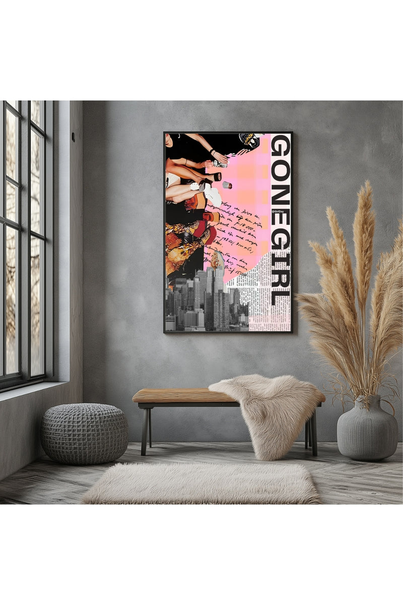 Gone Girl Wall Art Print — Bold Mysterious Quote Poster