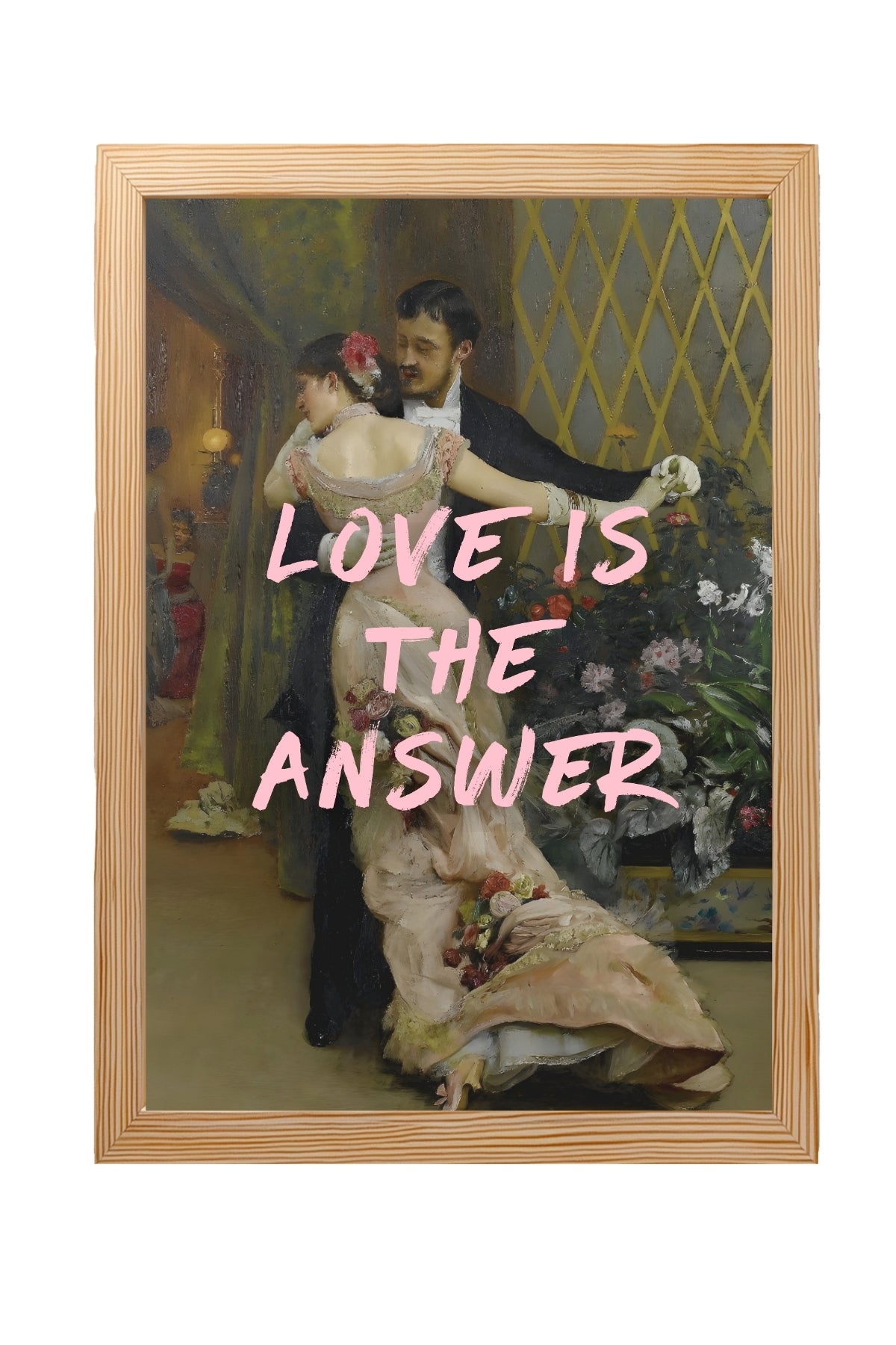 Love is the Answer Wall Art Print — Inspiring Love Quote Poster