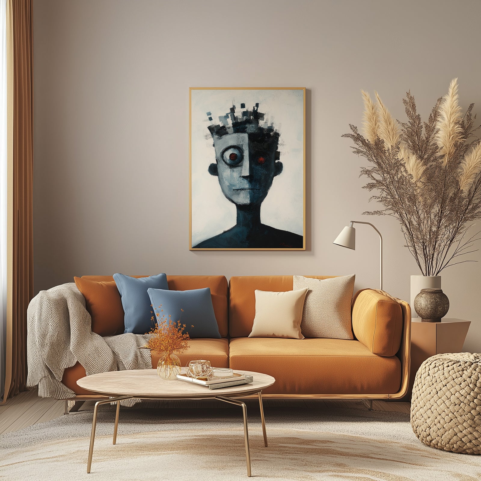 Lost Algorithm Wall Art Print — Digital Age Surreal Portrait Poster