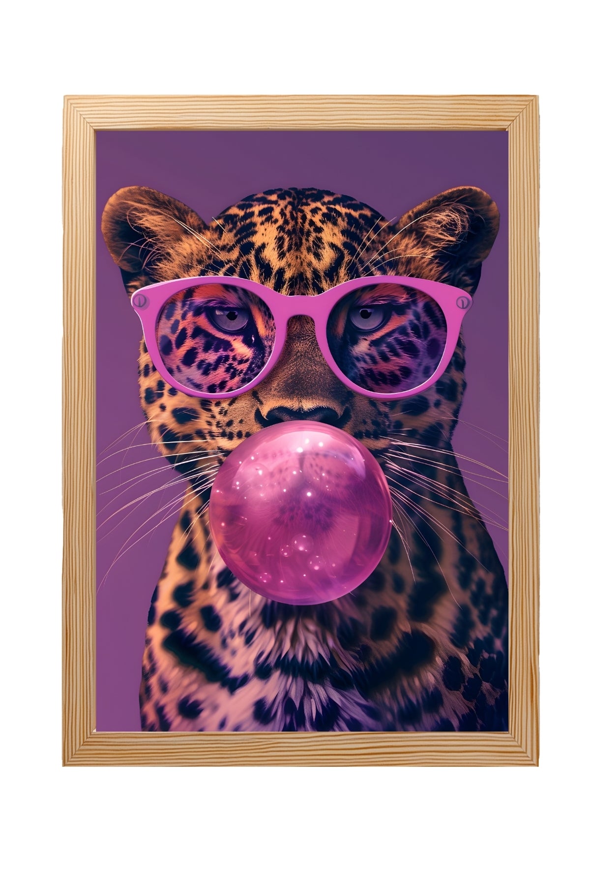 Bubble Chic Wall Art Print — Modern Bubble Lettering Poster