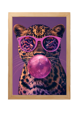 Bubble Chic Wall Art Print — Modern Bubble Lettering Poster