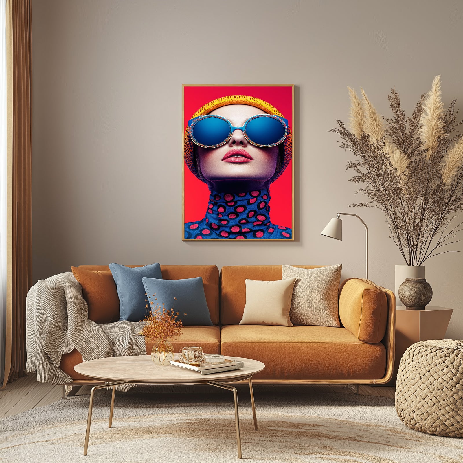 Color Burst Wall Art Print — Vibrant Pop Portrait Poster