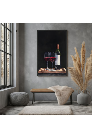 Evening Elegance Wall Art Print — Sophisticated Cocktail Hour Poster