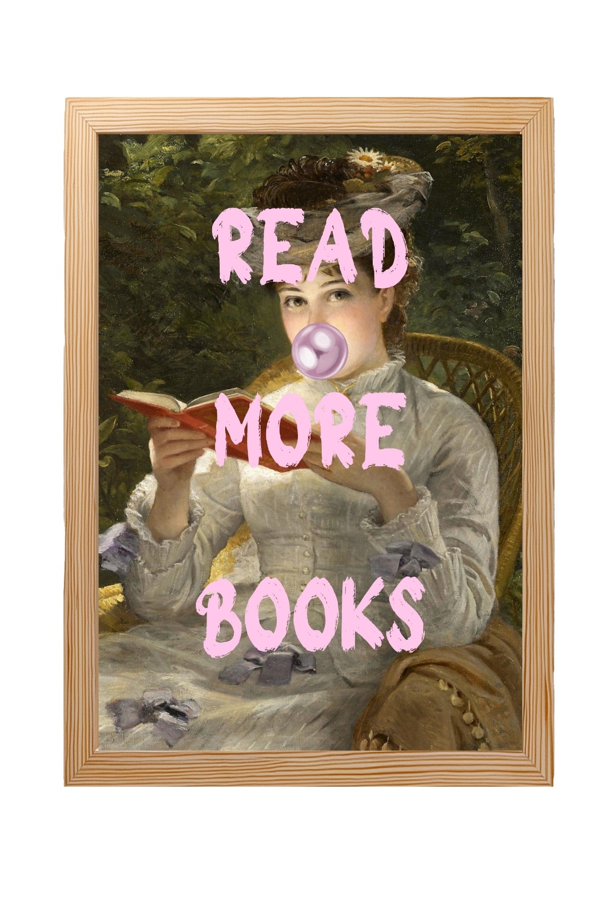 Read More Books Wall Art Print — Book Lover Reading Quote Poster