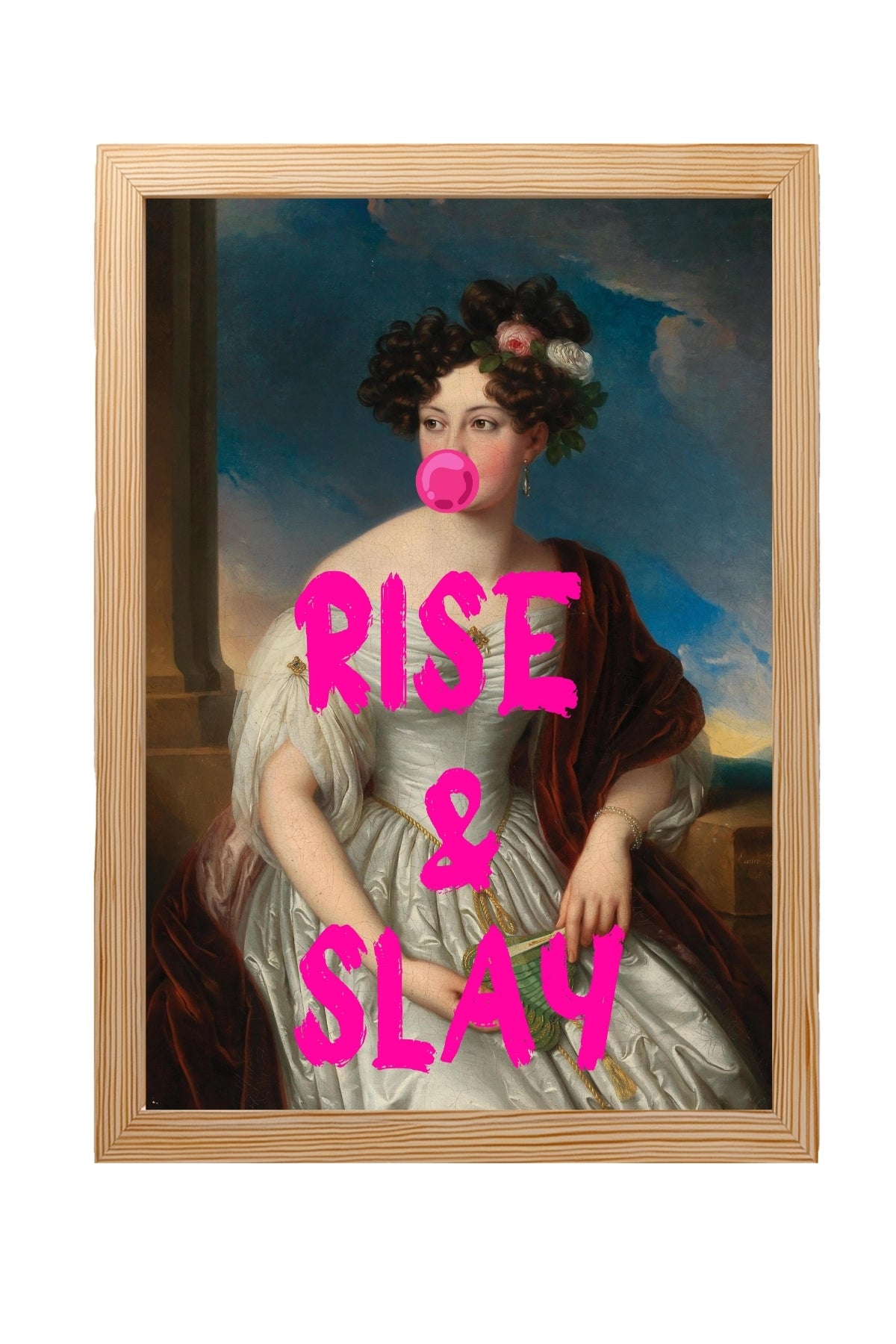 Rise & Slay Wall Art Print — Morning Motivation Quote Poster