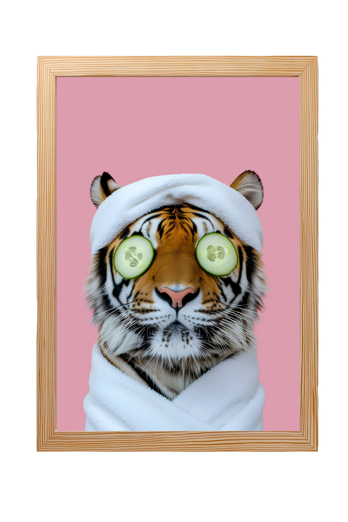 Tiger Retreat Wall Art Print — Bold Animal Portrait Poster