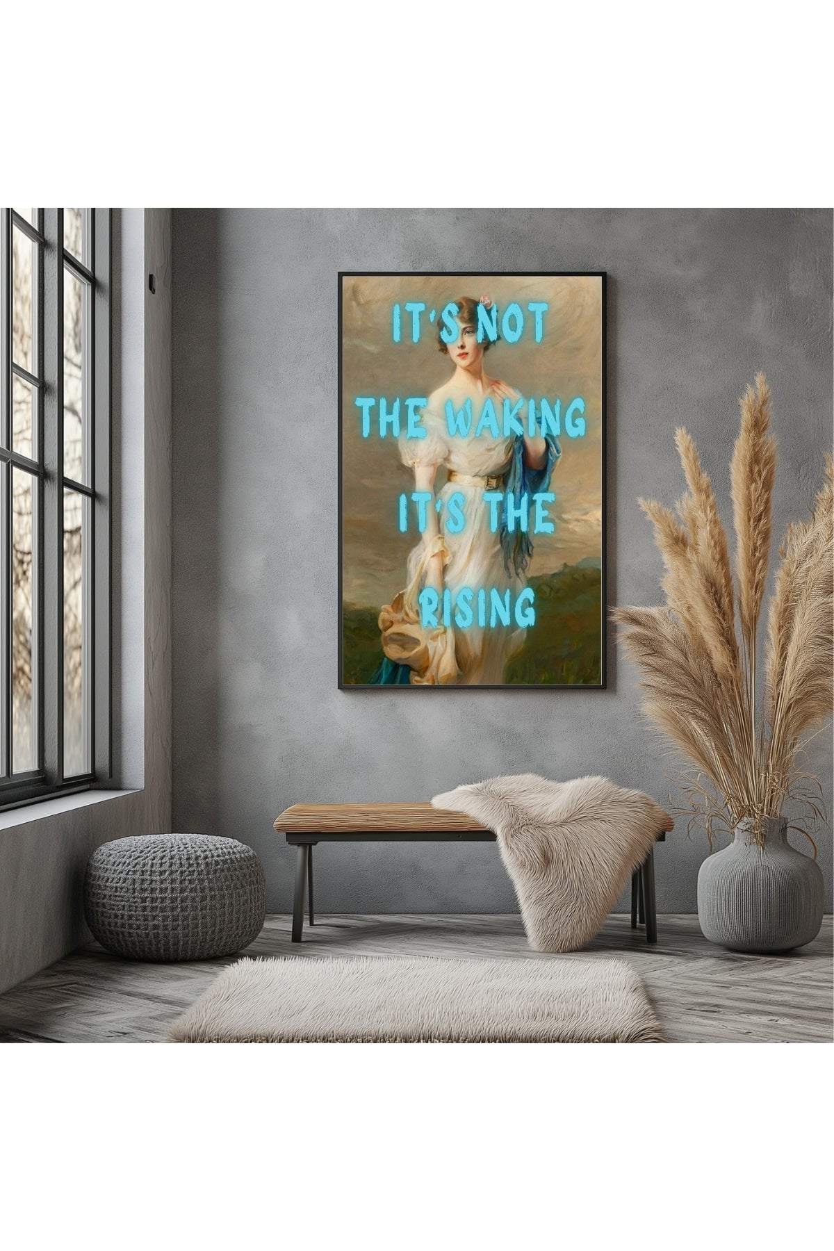 It's the Rising Wall Art Print — Empowering Self-Growth Quote Poster