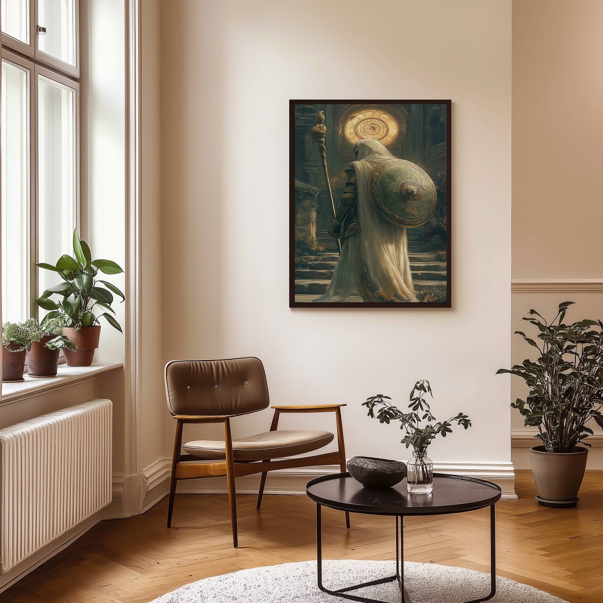 Symbol of Hope Wall Art Print — Mystical Guardian Figure Poster
