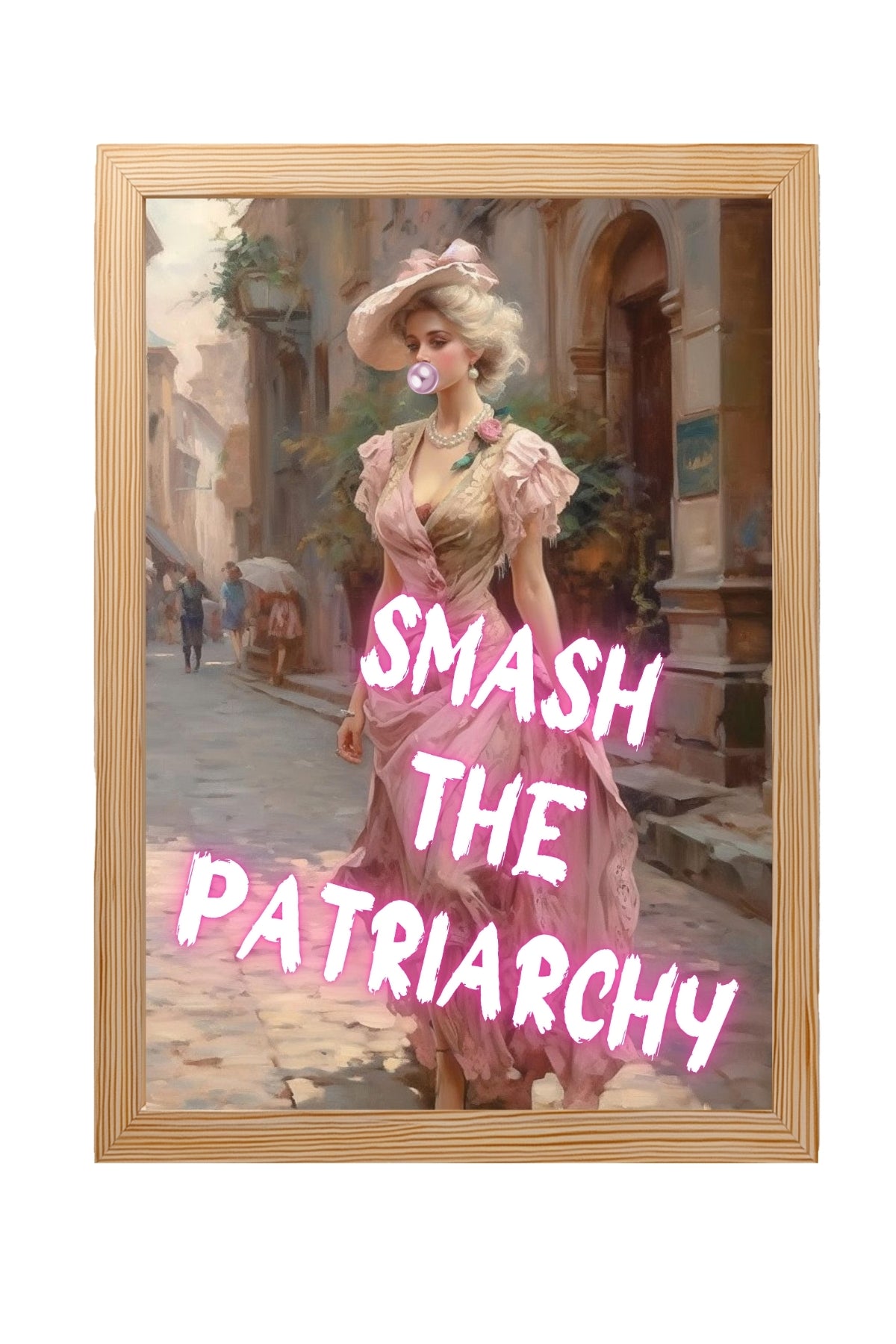 Smash The Patriarchy Wall Art Print — Bold Feminist Quote Poster