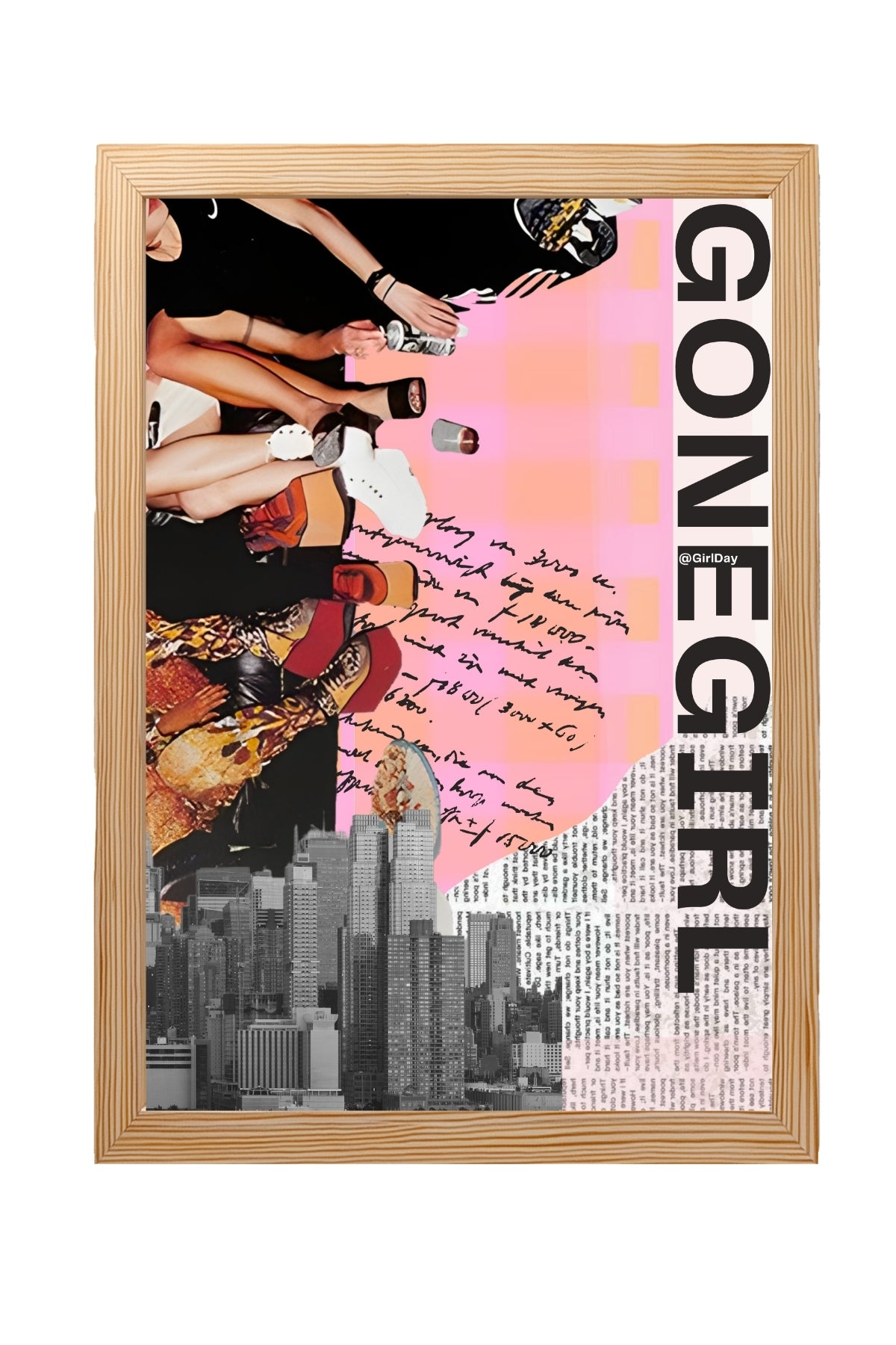 Gone Girl Wall Art Print — Bold Mysterious Quote Poster