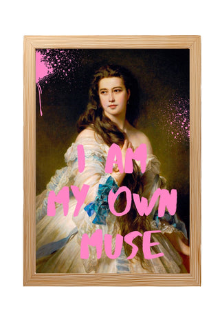 I Am My Own Muse Wall Art Print — Self-Love Empowerment Quote Poster