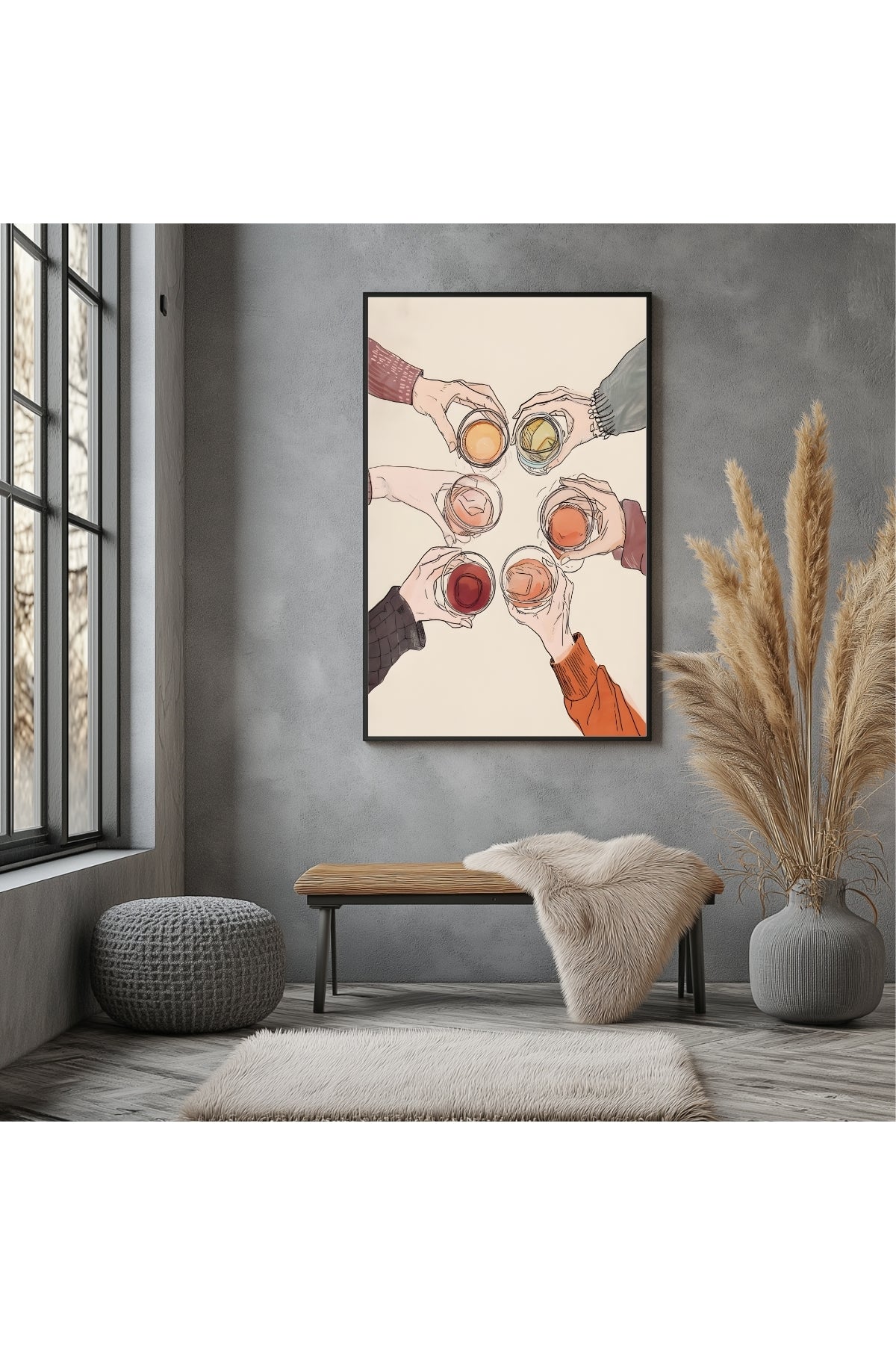 Salude Wall Art Print — Spanish Cheers Toast Quote Poster
