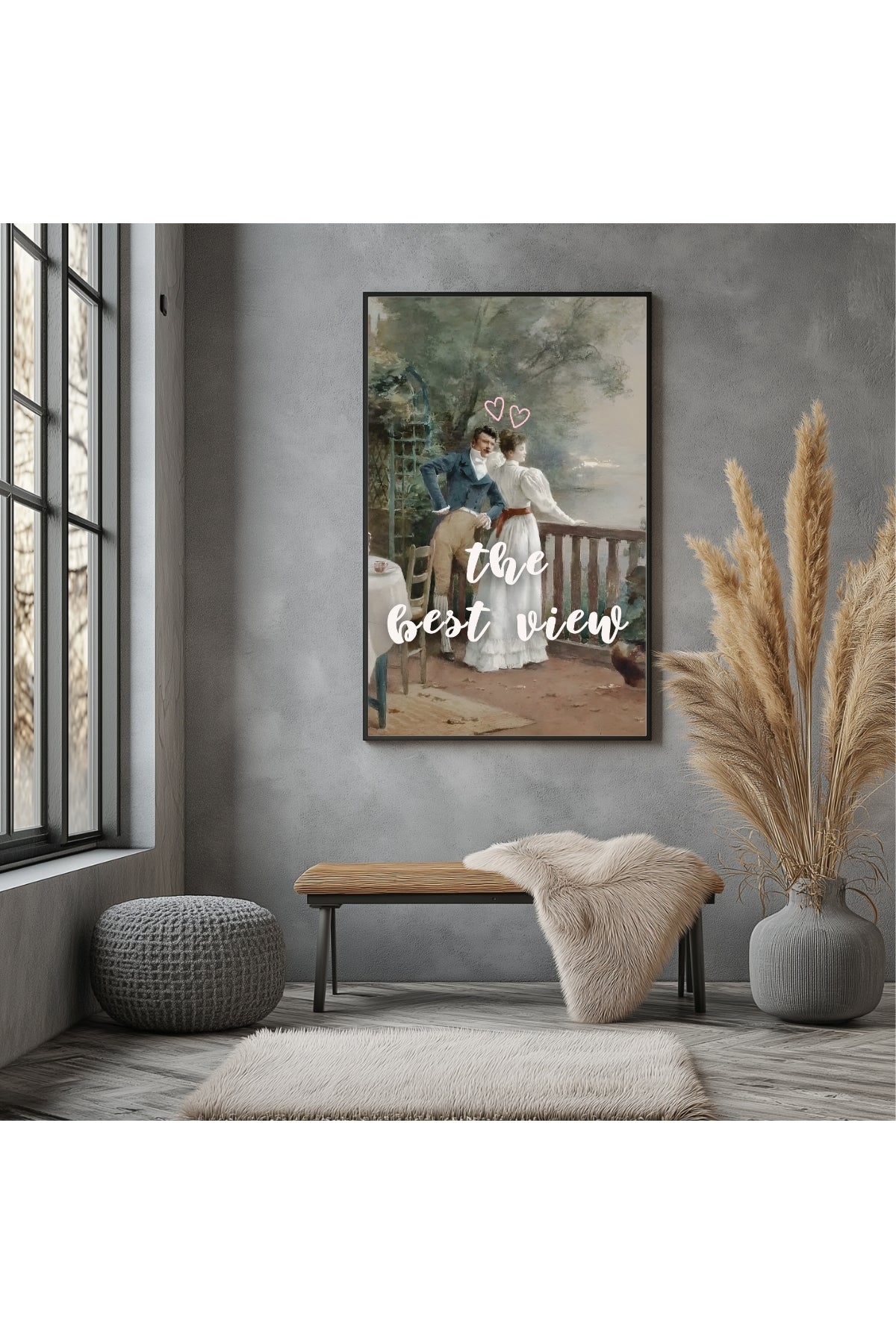 The Best View Wall Art Print — Inspirational Quote Poster