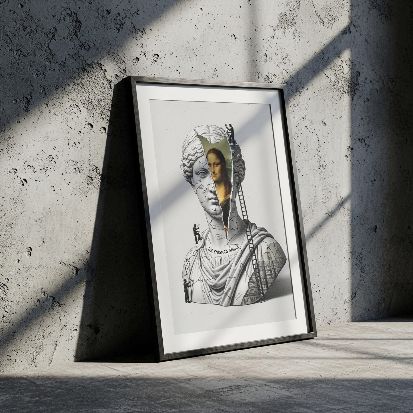 The Enigma's Smile: Mona Lisa Tablo Boyutlarında ve Yüksek Kaliteli Poster