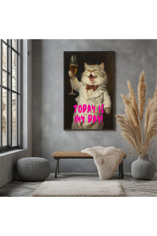 Today is My Day Wall Art Print — Bold Affirmation Quote Poster