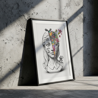 We're All Mad Here Alice — Surreal Wonderland Wall Art Print