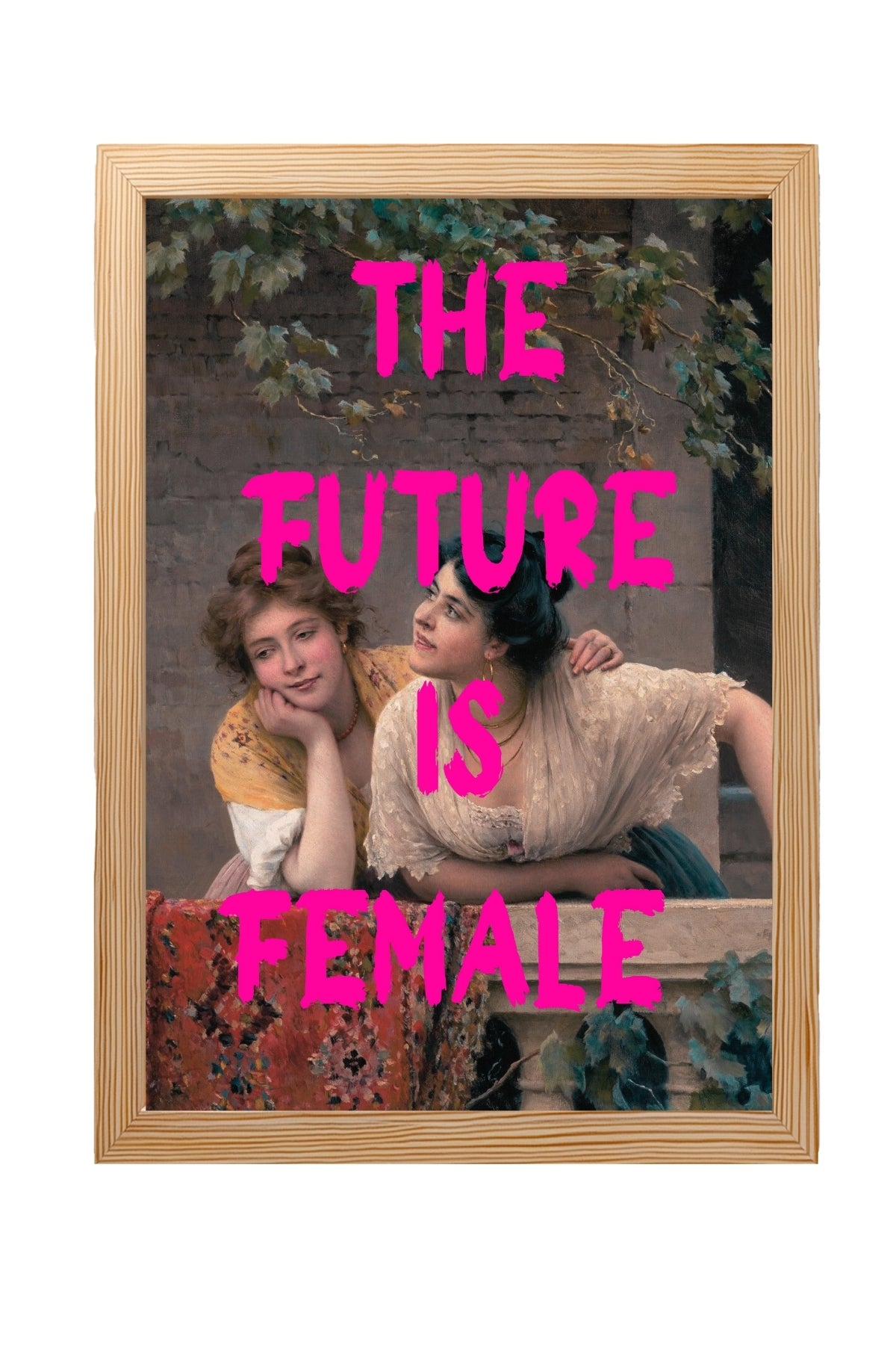 The Future is Female Wall Art Print — Bold Feminist Quote Poster