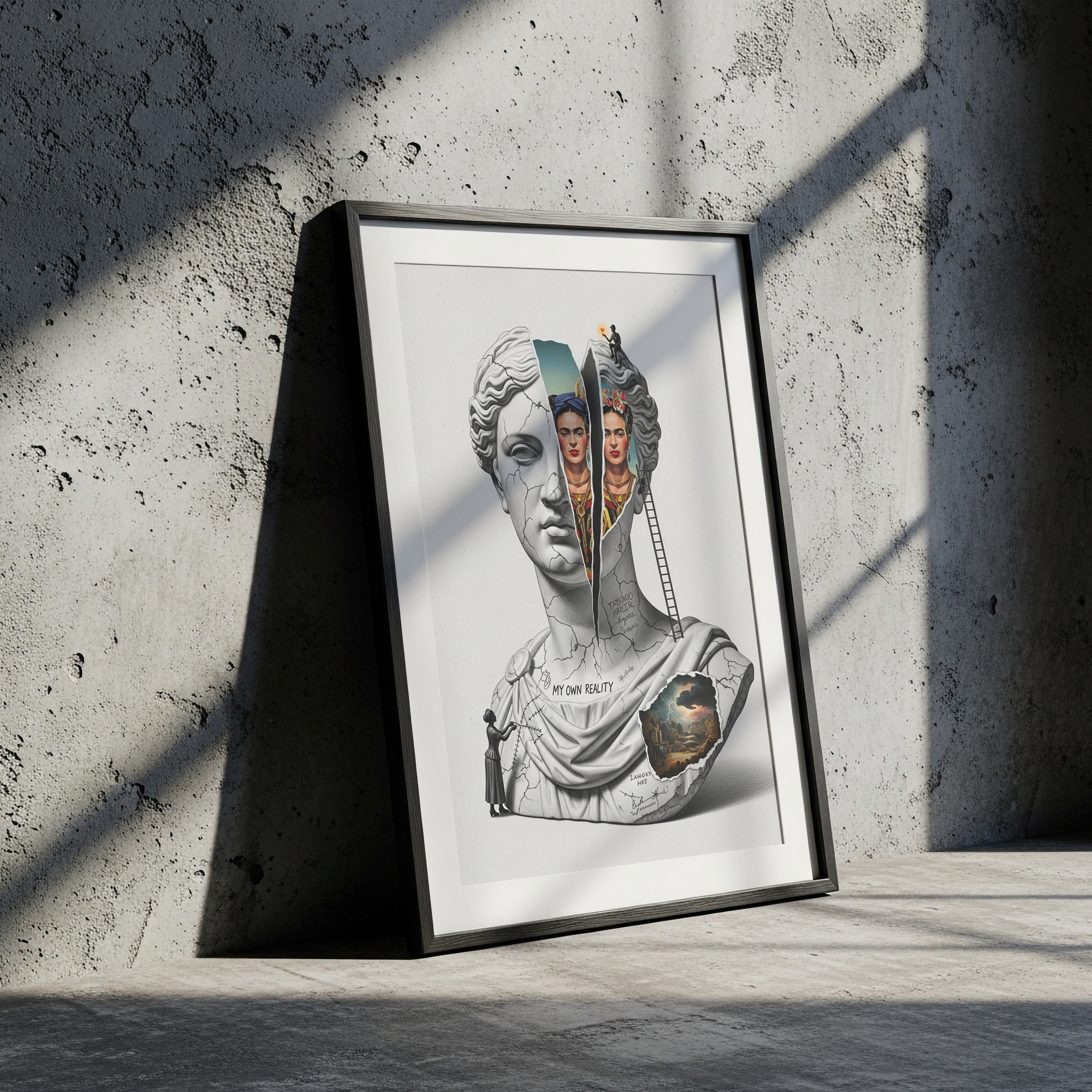 My Own Reality — Frida Kahlo Inspired Wall Art Print