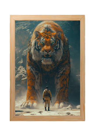 Encounter Wall Art Print — Mysterious Figurative Poster