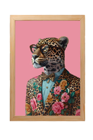 The Sophisticated Wild Wall Art Print — Refined Animal Portrait Poster