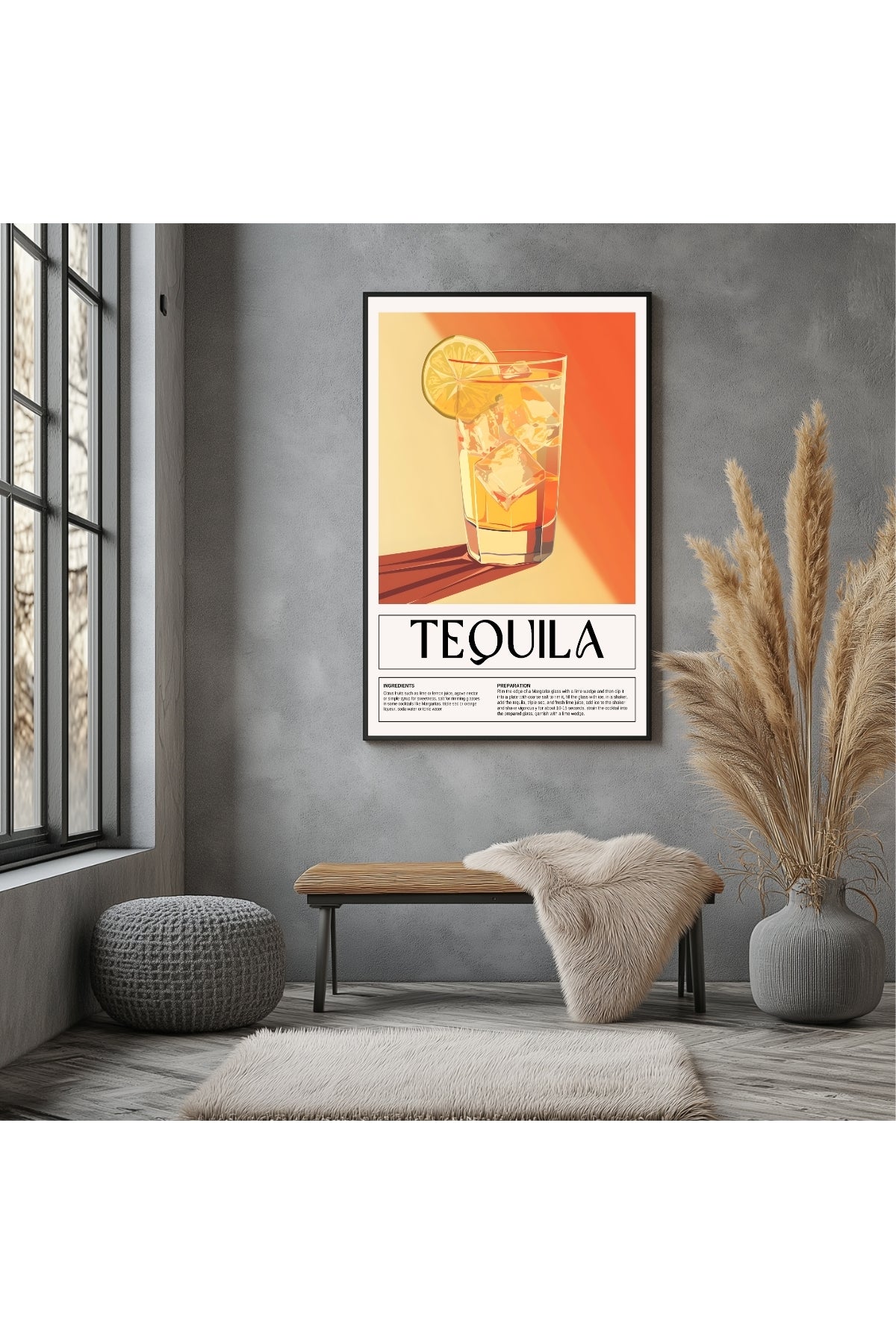 Tequila Wall Art Print — Bold Mexican Spirit Poster