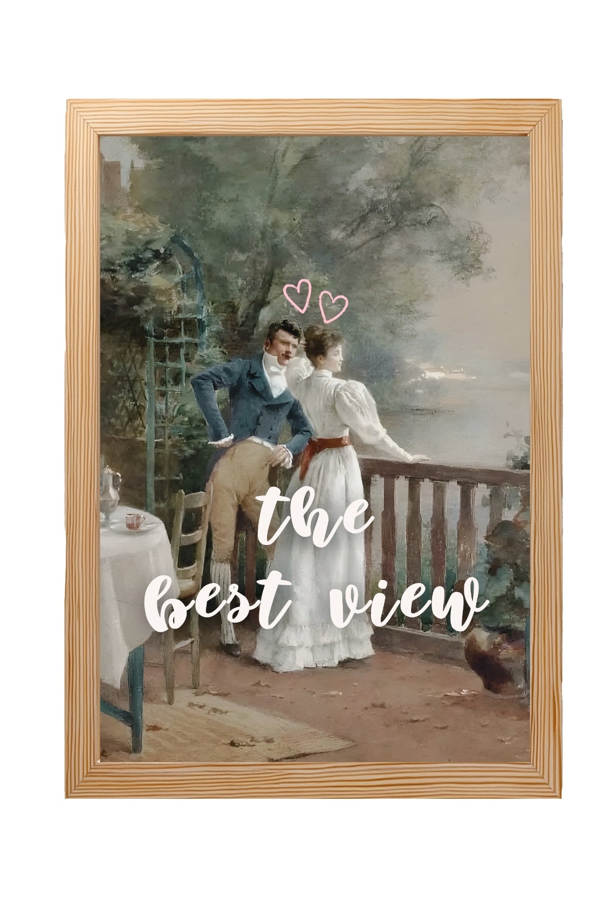 The Best View Wall Art Print — Inspirational Quote Poster