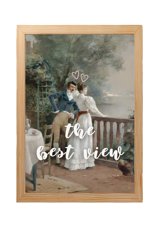 The Best View Wall Art Print — Inspirational Quote Poster