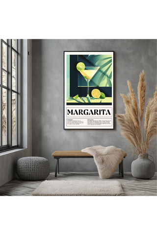 Margarita Wall Art Print — Classic Tequila Cocktail Poster