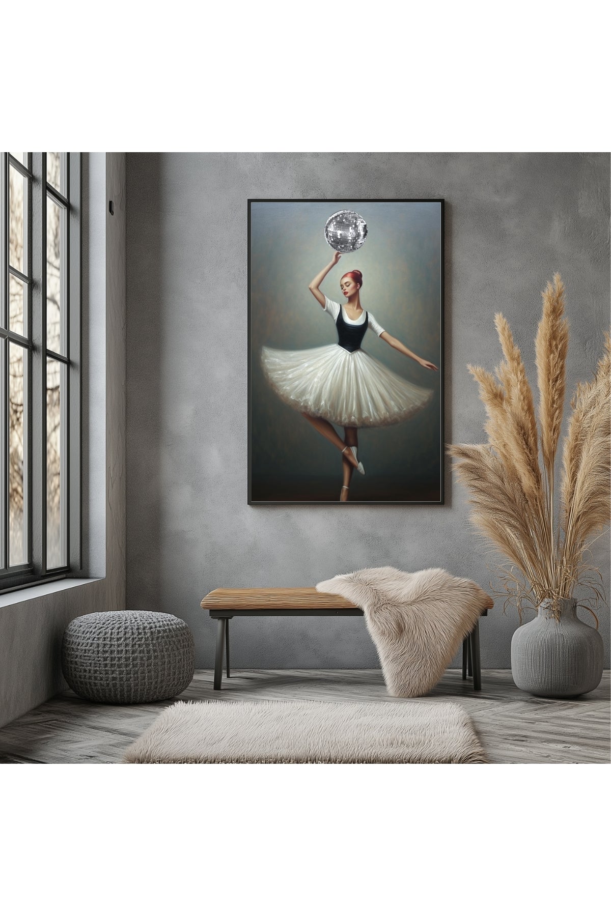 Twirl in Time Wall Art Print — Romantic Vintage Dance Poster