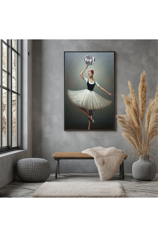 Twirl in Time Wall Art Print — Romantic Vintage Dance Poster