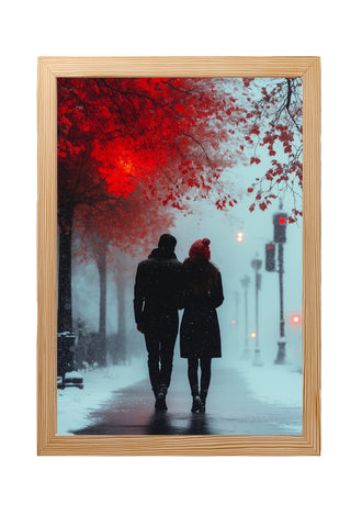 Timeless Steps Wall Art Print — Romantic Couple Dance Poster