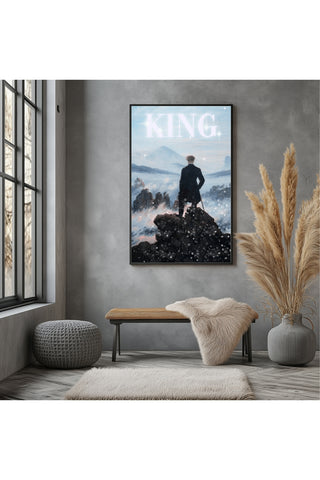 The King Wall Art Print — Bold Royal Quote Poster