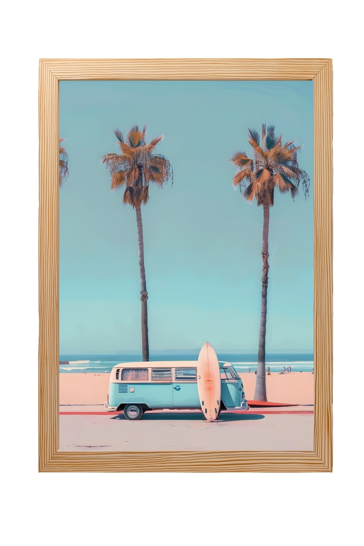 Surf & Chill Wall Art Print — Coastal Surf Lifestyle Poster
