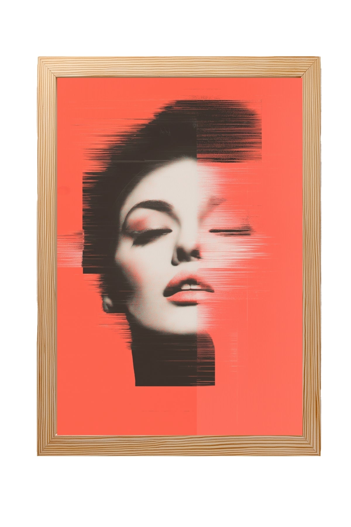 Vibrant Red Wall Art Print — Bold Statement Abstract Poster