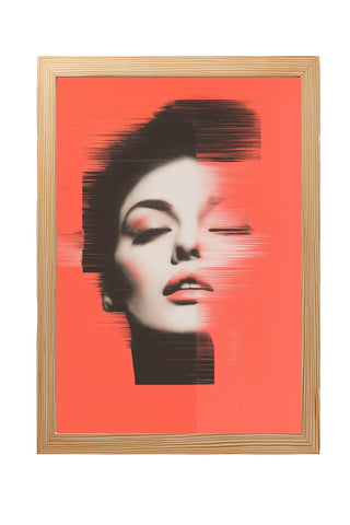 Vibrant Red Wall Art Print — Bold Statement Abstract Poster