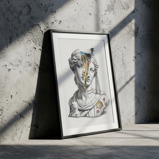 Beauty Unveiled — Botticelli's Venus Reimagined Wall Art Print